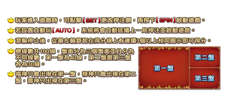 福祿壽-遊戲説明