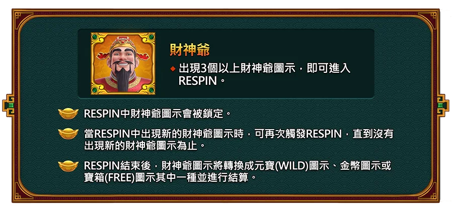 百變財神-遊戲説明