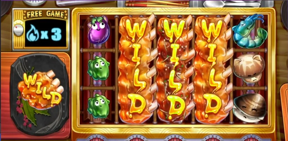 中秋節線上遊戲,整輪肋排上烤盤 燃燒預報整輪WILD-線上烤肉遊戲