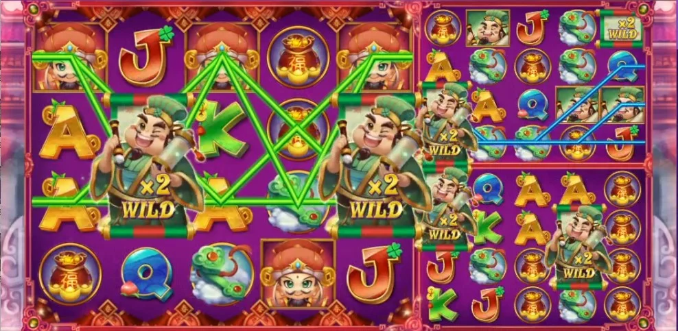 星城福祿壽,祿神加局WILD從天降 星城福祿壽FREE GAME畫面-過年活動遊戲