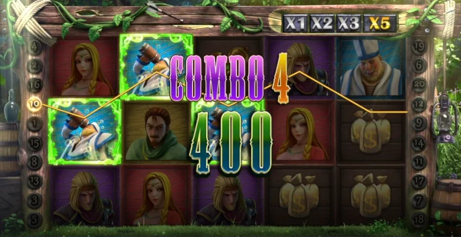星城綠林俠盜現身,COMBO彩金加倍拿 綠林俠盜一般遊戲畫面-羅賓漢