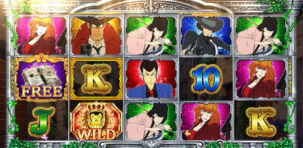 魯邦印WILD出現,COMBO連擊多更多 盤面出現魯邦印(WILD)圖示-魯邦三世