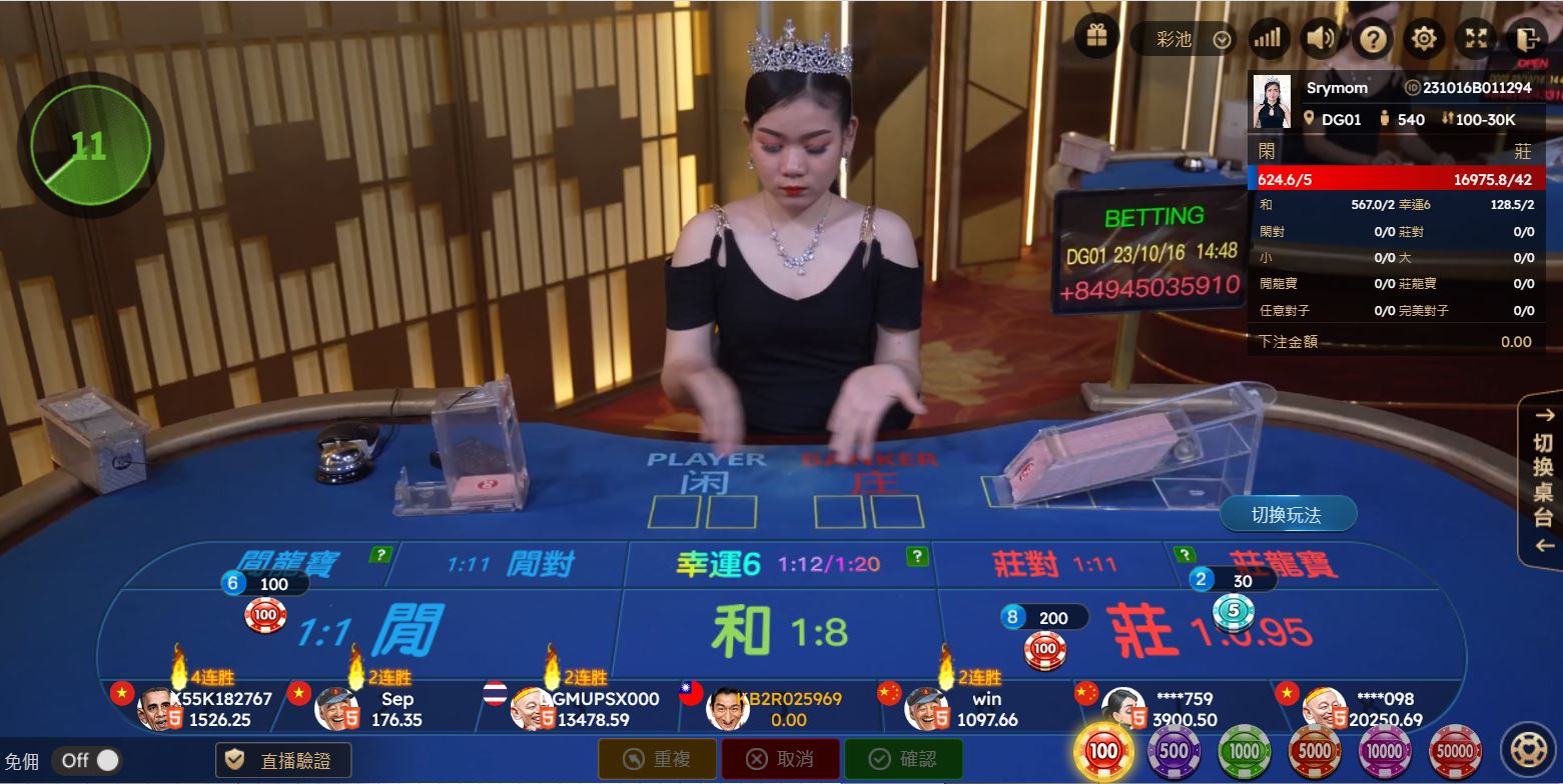 DG百家樂遊戲